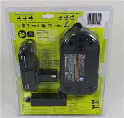 RYOBI PSK005ONE+ 18V Lithium-Ion 2.0 Ah Compact Battery & Charger Kit